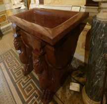 Vie Quotidienne Mobilier Labrum Vasque en Porphyre Rome Villa Borghèse