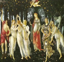 Peinture Renaissance La Primavera Sandro Botticelli Florence Les Offices