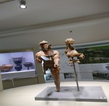 Statuaire Divinités Menrva Gruppo di Menrva ed Herclé  Sanctuaire de Véio Rome MNE