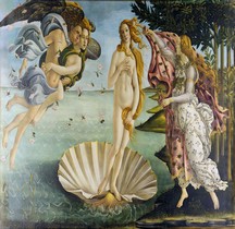 Peinture Renaissance Nascita di Venere Sandro Botticelli Florence  Les Offices