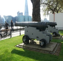 1800 12 Pounder Cast Iron Wooden Garrison Carriage Londres Tower Bridge