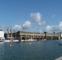 Loire Atlantique St Nazaire Der klotzige U-Boot-Bunker