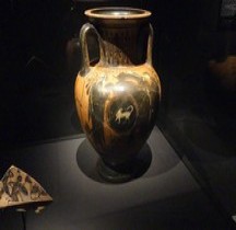 Grèce Attique Amphore Guerre Troie Mort d' Achille  Nimes MR