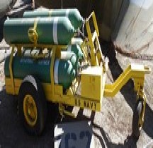 Trailer Chassis 6 Cylinder Oxygen Recharger Trailer
