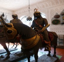 Iran Cavalier Garde du souverain gholams Dynastie Qajar Florence  Museo Stibbert
