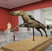 Statuaire Grèce Hellenistique Cavalier ou Jockey de l'Artémision  Athenes