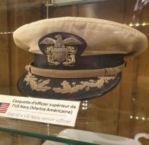 1944 US Navy Officier Superieur Casquette La Rochelle