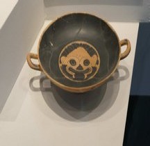 Etrurie Céramique Kilix  Gorgone Masque Classe Museo