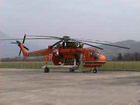 Erickson S-64 E Skycrane Protection Civile Italien