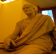 Statuaire Personnage Togato Seduto Rome Palazzo Altemps
