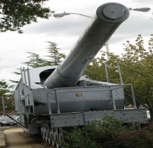 Canon sur Rail 14 Inch Mk I Railway Gun US Navy Museum in Washington