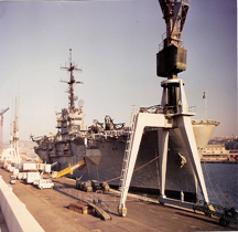 Amphibious assault ship USS Guam LPH-9  Marseille