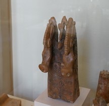 Villanovien Vie quotidienne Chenets terre Cuite Bologne MCA