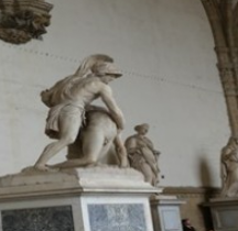 Statuaire Rome Patroclo e Menelao Florence Loggia Lanzi