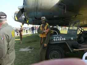 1944 Aviation USAAF ETO Pilote Bombardier La ferté Alais