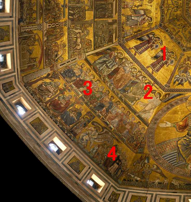 Italie Florence Battistero di San Giovanni Battista Interieur Coupole ...