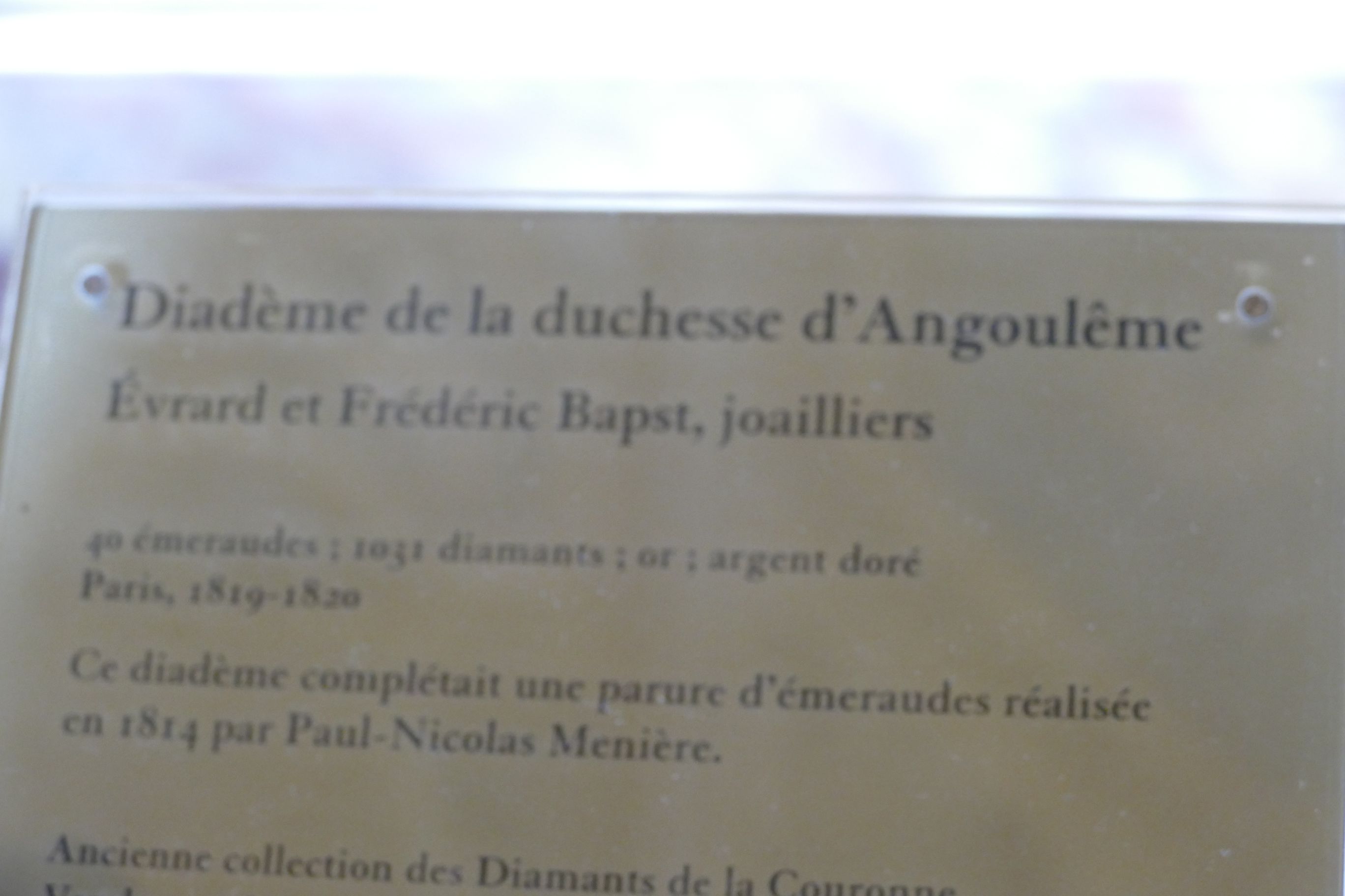 Diadème de la duchesse d'Angoulême - Louvre Collections