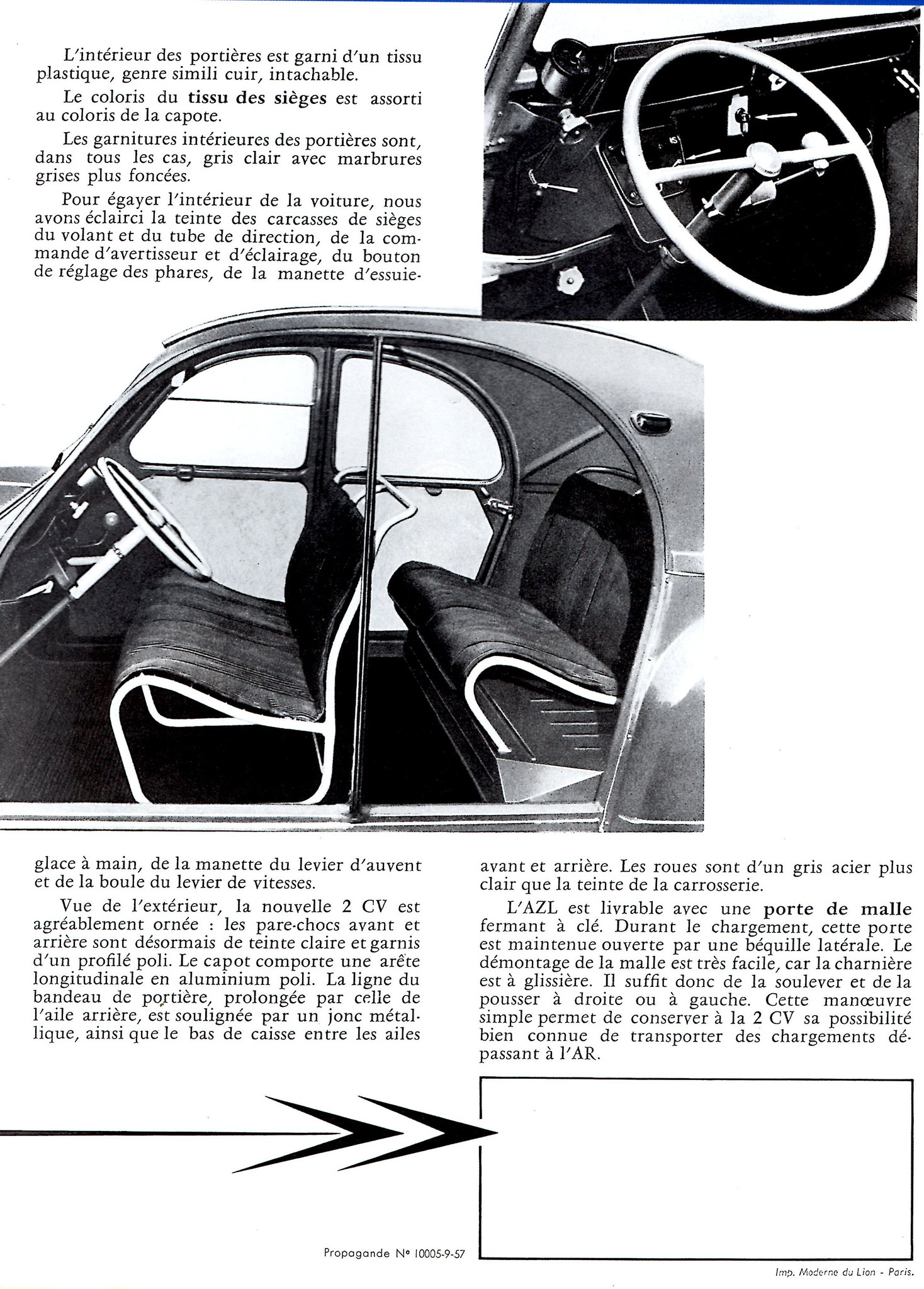 2cv azl brochure citroen