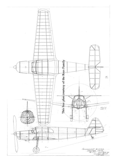 Maquette avion Messerschmitt Bf 108 B Taifun 1:72 - Heller 80231