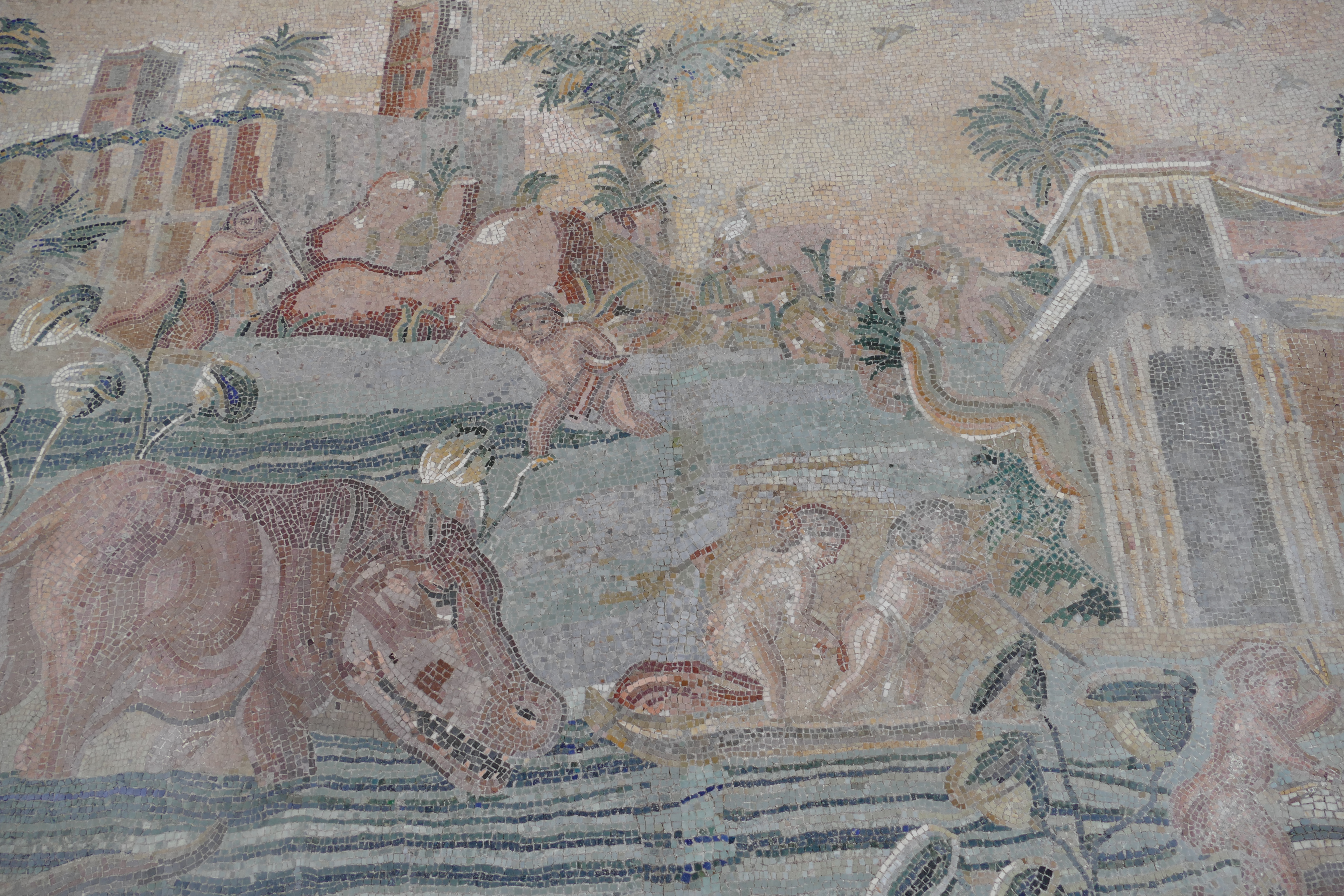 mosaïque nilotique, Palestrina, photo Maro