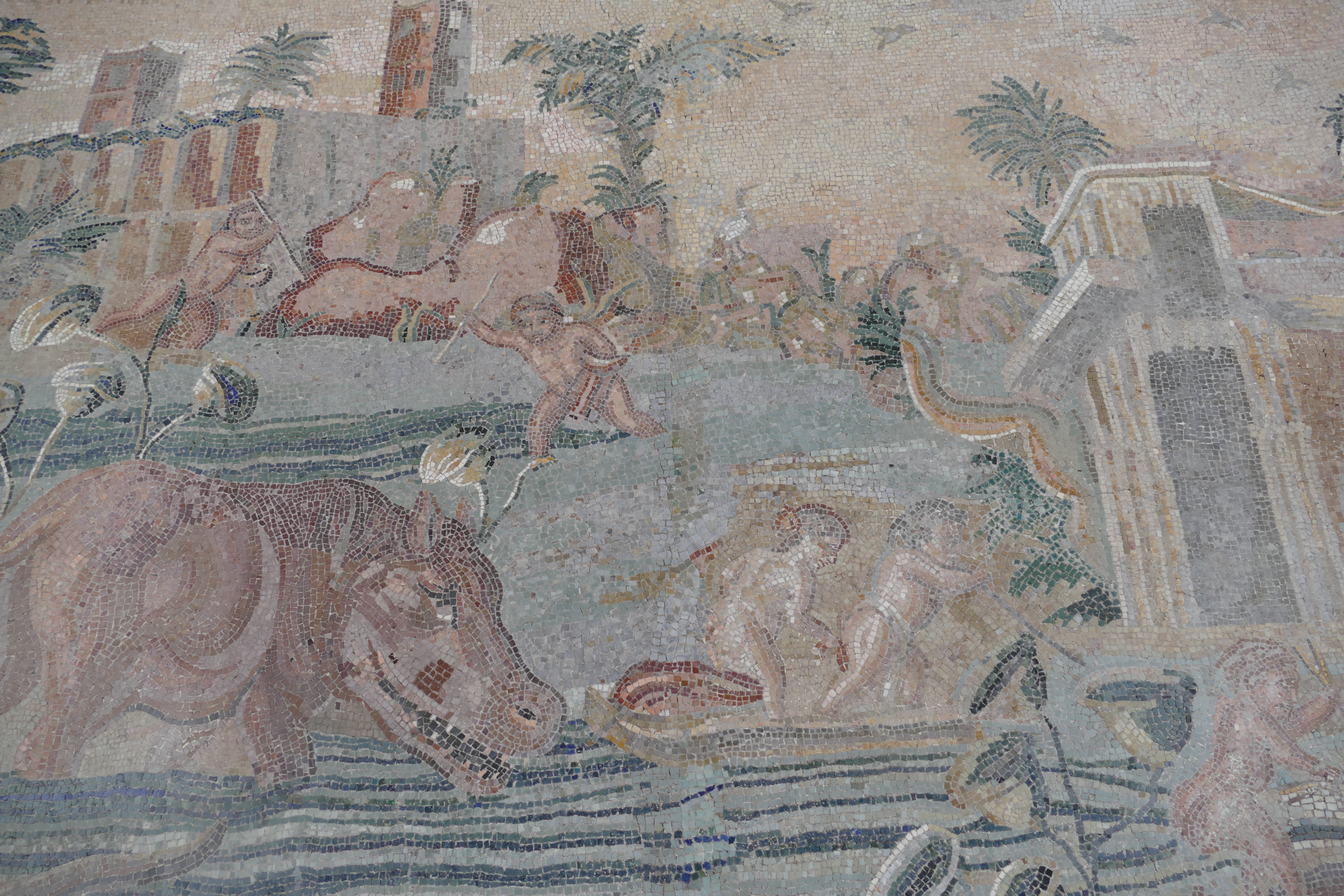 mosaïque nilotique, Palestrina, photo Maro